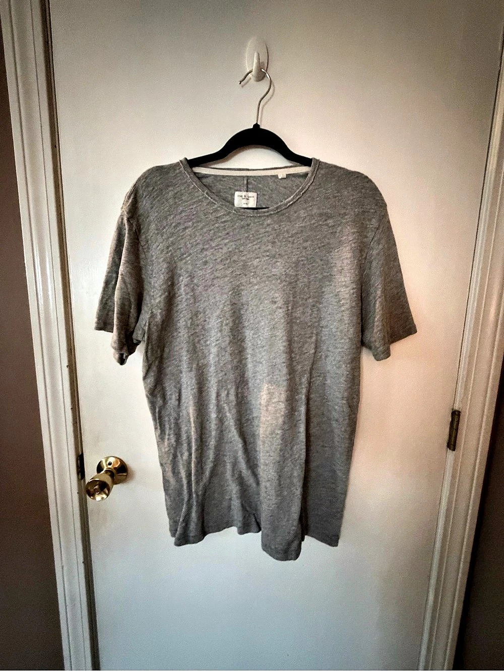 rag & bone Gray Short Sleeve Tee Size Medium